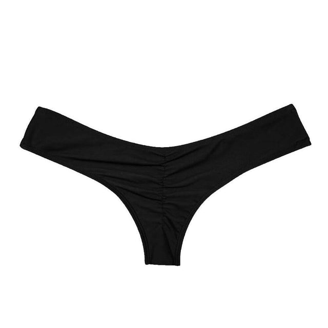 Brasilianischer Bikini-Slip mit Raffungen am Rücken-Bombardina.de