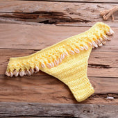 Brasilianischer Bikini-Slip mit Muscheln-Bombardina.de