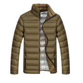 Einfarbige Herren-Winterjacke-Bombardina.de