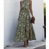 Maxikleid mit Blumen-Bombardina.de