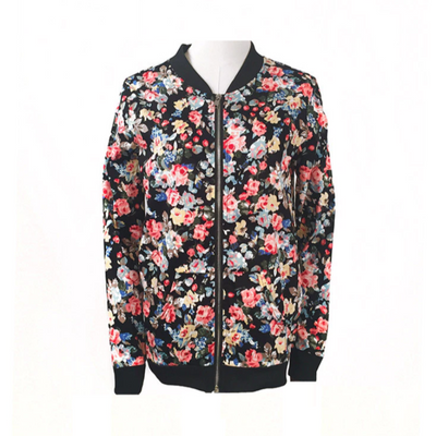 Blumen-Übergangsjacke für Damen-Bombardina.de