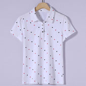 Damen-Poloshirt mit Mustern-Bombardina.de