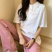 Damen-Poloshirt mit der Aufschrift-Bombardina.de