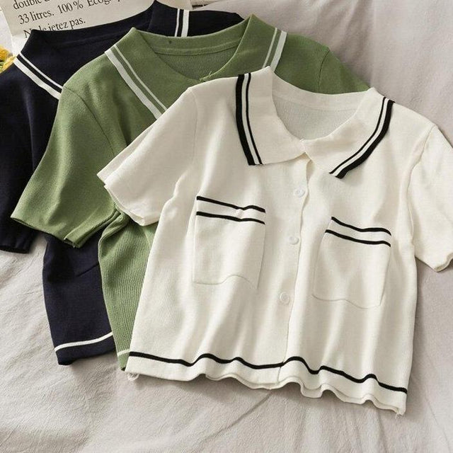 Damen-Poloshirt mit Taschen-Bombardina.de