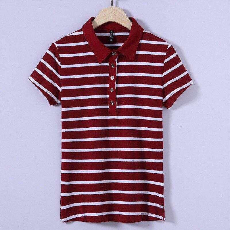 Gestreiftes Damen-Poloshirt-Bombardina.de