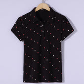 Damen-Poloshirt mit Mustern-Bombardina.de