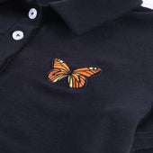 Damen-Poloshirt mit Schmetterling-Bombardina.de