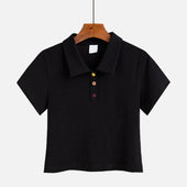 Kurz geschnittenes Damen-Poloshirt-Bombardina.de