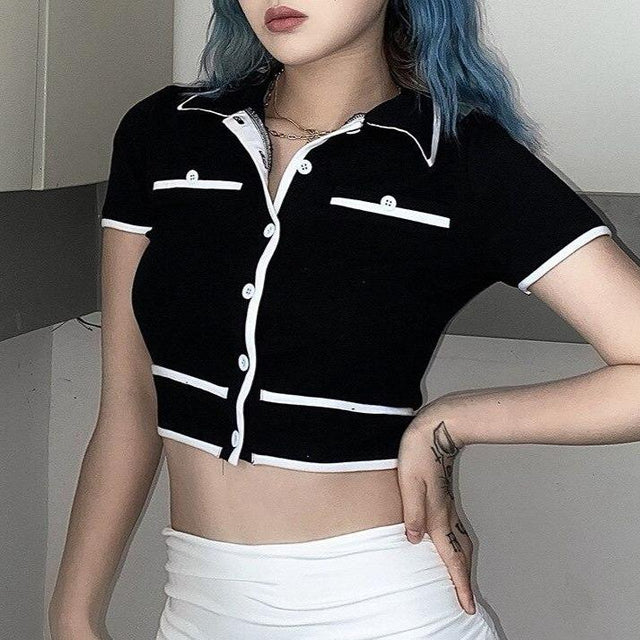 Damen-Poloshirt mit Taschen-Bombardina.de