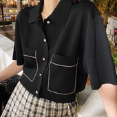 Damen-Poloshirt mit Taschen-Bombardina.de