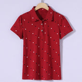 Damen-Poloshirt mit Mustern-Bombardina.de