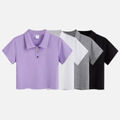 Kurz geschnittenes Damen-Poloshirt-Bombardina.de