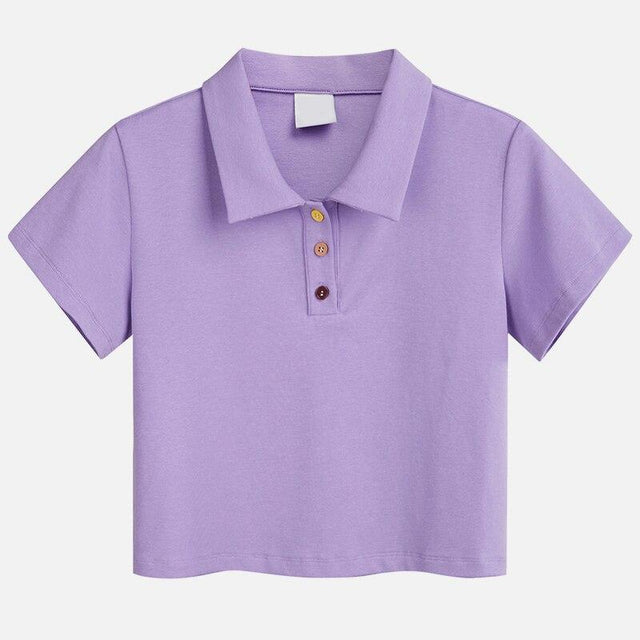 Kurz geschnittenes Damen-Poloshirt-Bombardina.de