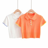 Damen-Poloshirt mit dekorativem Kragen-Bombardina.de