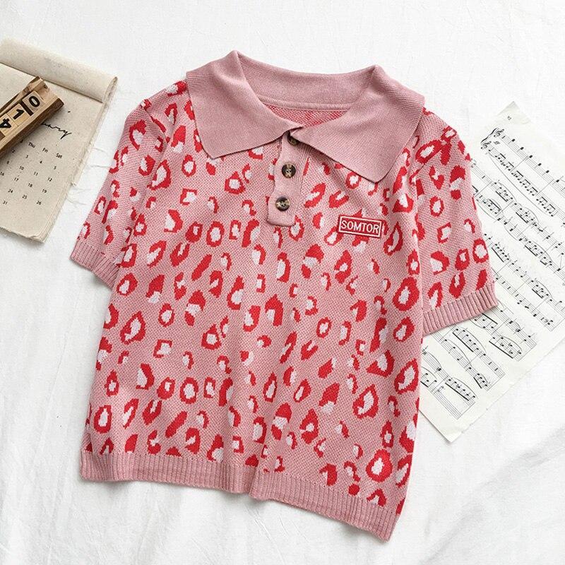Leoparden-Poloshirt für Damen-Bombardina.de