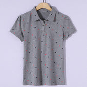 Damen-Poloshirt mit Mustern-Bombardina.de