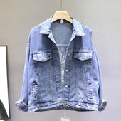Damen Jeansjacke mit dekorativem Rücken-Bombardina.de