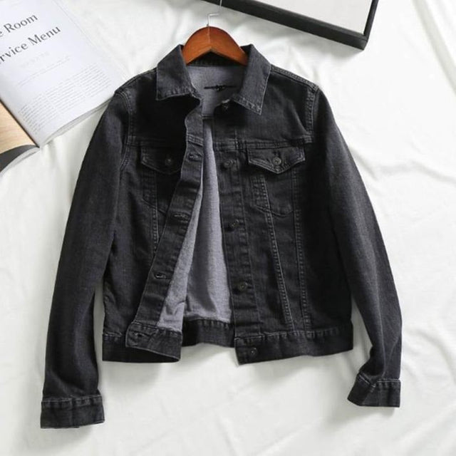 Kurz geschnittene Jeansjacke für Damen-Bombardina.de