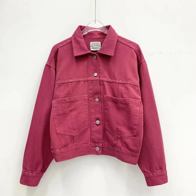 Damen Jeansjacke mit Seitentaschen-Bombardina.de