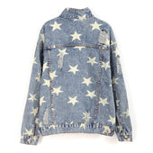 Damen Jeansjacke mit Sternen-Bombardina.de