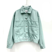 Damen Jeansjacke mit Seitentaschen-Bombardina.de