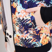 Blumen-Übergangsjacke für Damen-Bombardina.de
