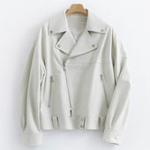 Damen Lederjacke mit Seitenverschluss-Bombardina.de