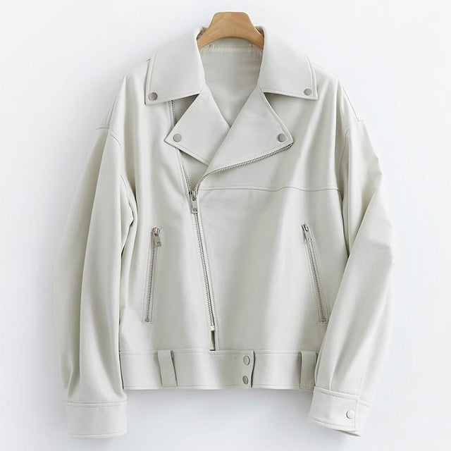 Damen Lederjacke mit Seitenverschluss-Bombardina.de