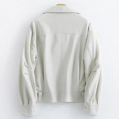 Damen Lederjacke mit Seitenverschluss-Bombardina.de
