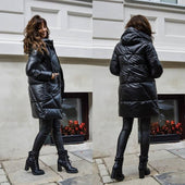 Glänzende Winterjacke für Damen-Bombardina.de