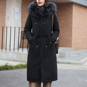 Damen Winterjacke mit Fell-Bombardina.de