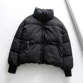 Damen Winterjacke mit Stehkragen-Bombardina.de