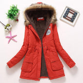 Damen Winterjacke mit Fell-Bombardina.de