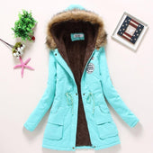 Damen Winterjacke mit Fell-Bombardina.de