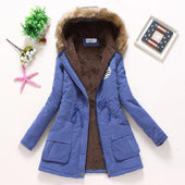 Damen Winterjacke mit Fell-Bombardina.de