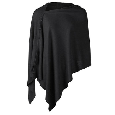 Asymmetrischer Poncho-Pullover für Damen-Bombardina.de