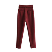 Damen Stoffhose mit Gürtel-Bombardina.de