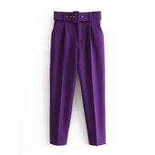 Damen Stoffhose mit Gürtel-Bombardina.de