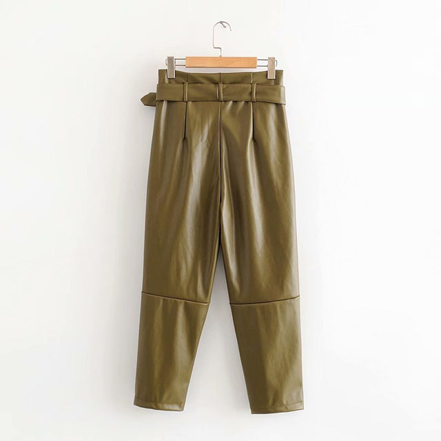 Damen Stoffhose mit Gürtel-Bombardina.de