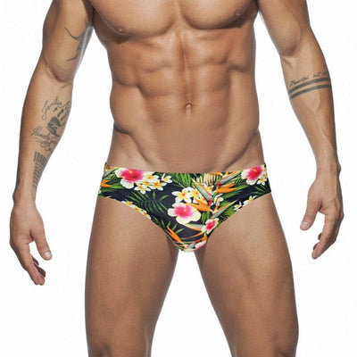 Herren-Badehose mit Blumen-Bombardina.de