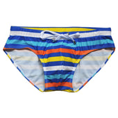 Herren-Badehose, gestreifter Slip-Bombardina.de