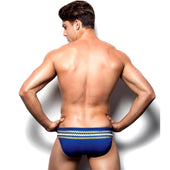 Herren-Badehose, gestreifter Slip-Bombardina.de