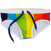 Herren-Badehose Regenbogen-Slips-Bombardina.de