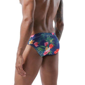 Herren-Badehose mit Blumen-Bombardina.de