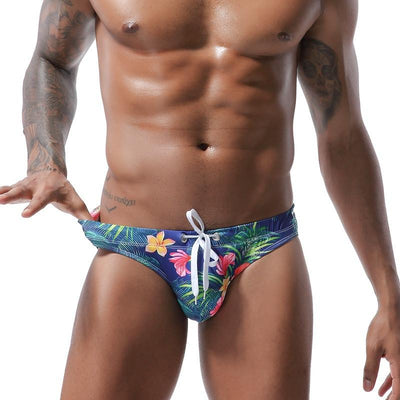 Herren-Badehose mit Blumen-Bombardina.de