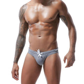 Herren-Badehose, Slip mit weißem String-Bombardina.de