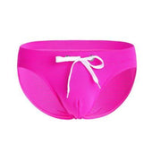 Herren-Badehose, Slip mit weißem String-Bombardina.de