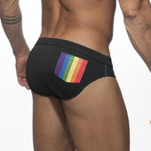 Herren-Badehose, Slips mit Tasche-Bombardina.de
