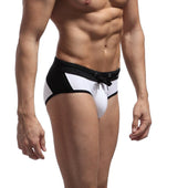 Herren-Badehose, zweifarbiger Slip-Bombardina.de