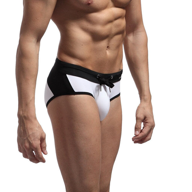 Herren-Badehose, zweifarbiger Slip-Bombardina.de